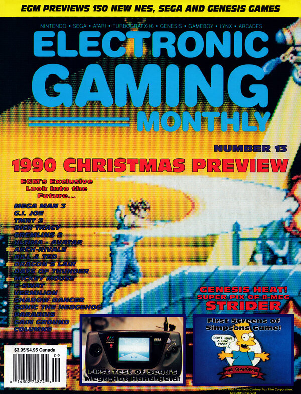 Electronic Gaming Monthly Issue 13 (August 1990) cover